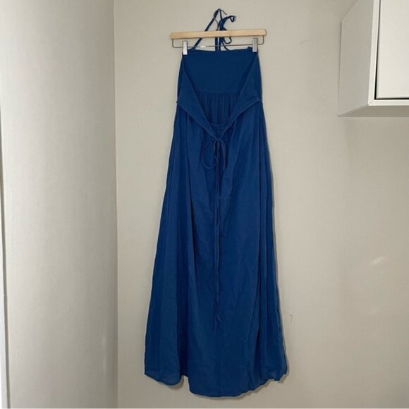 House of Harlow 1960 Penelope Navy Halterneck Maxi Dress size XS - Picture 5 of 9